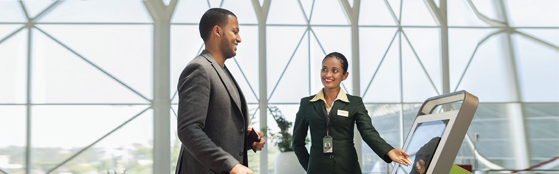 Ethiopian Airlines Check-in Kiosk